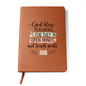 Inspirational teacher journal with pastel typography