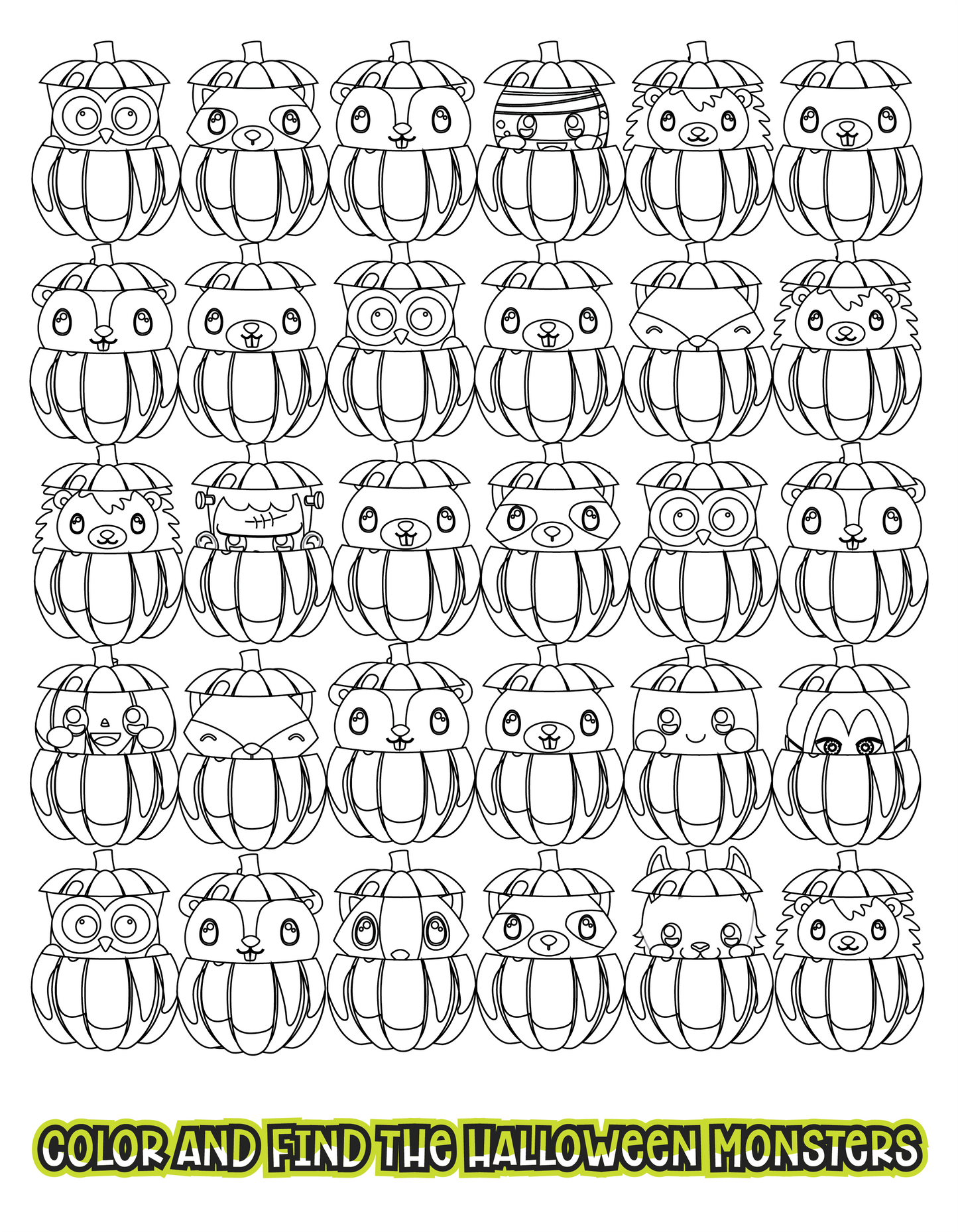 Free Halloween Activities for Kids Printables - Find the Hidden Object