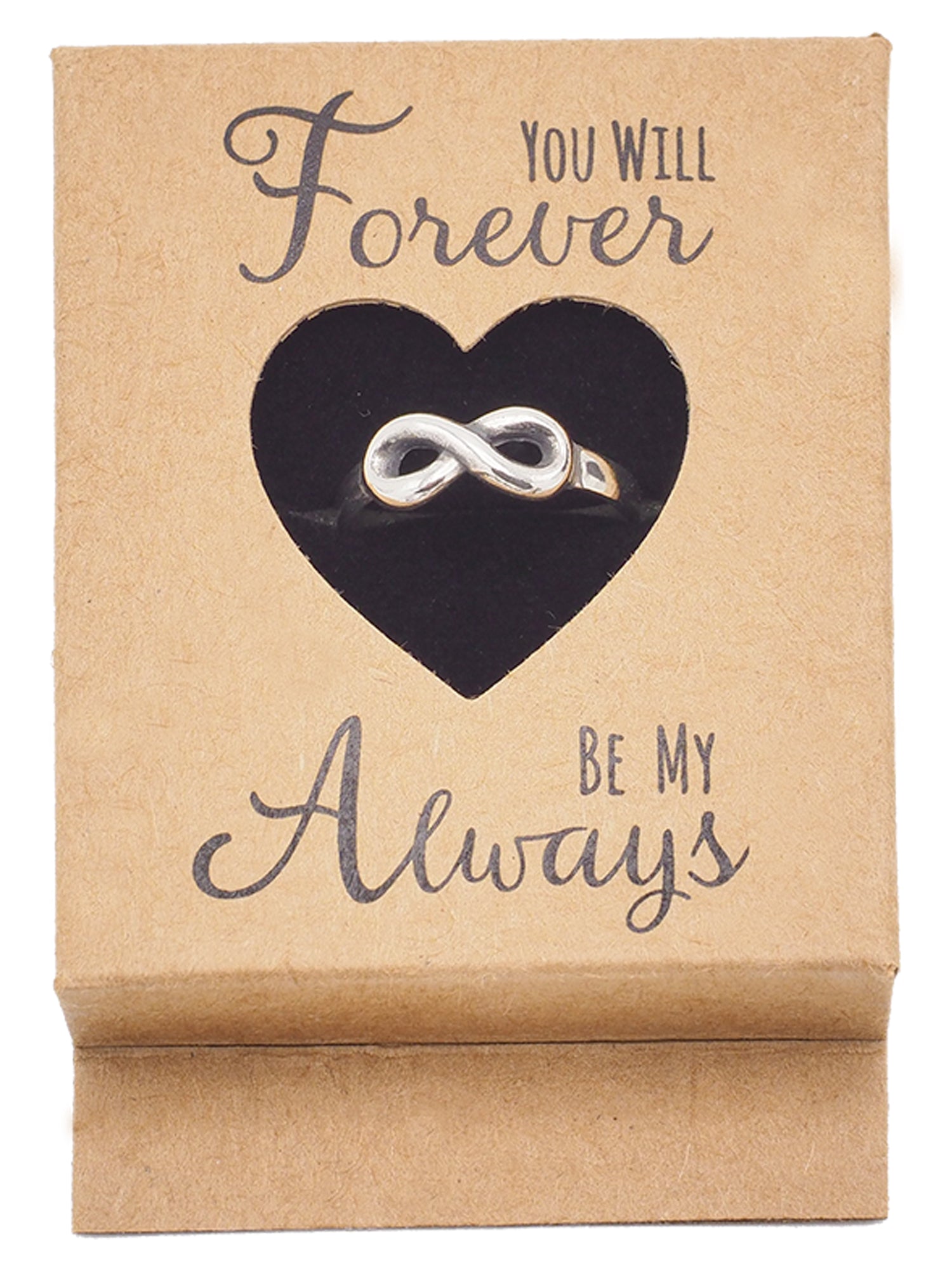 Akeisha Infinity Ring Forever Always Promise Rings, 925 Sterling