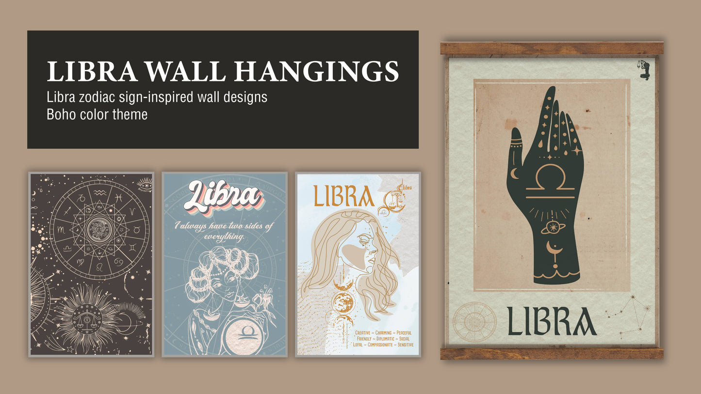 Quan Jewelry Libra Zodiac Printable Wall Art