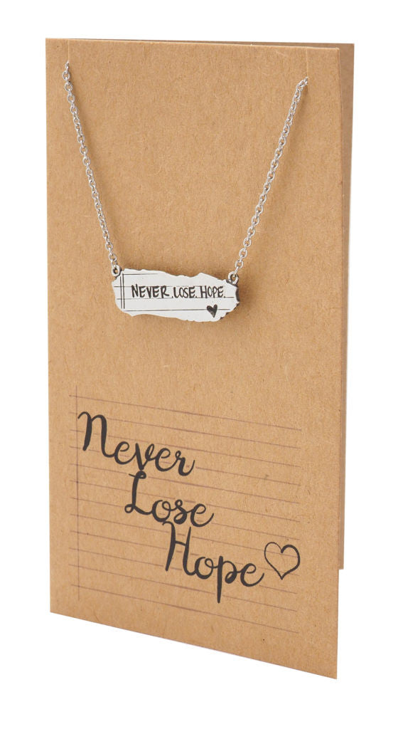 Susan Never Lose Hope Inspirational Jewelry