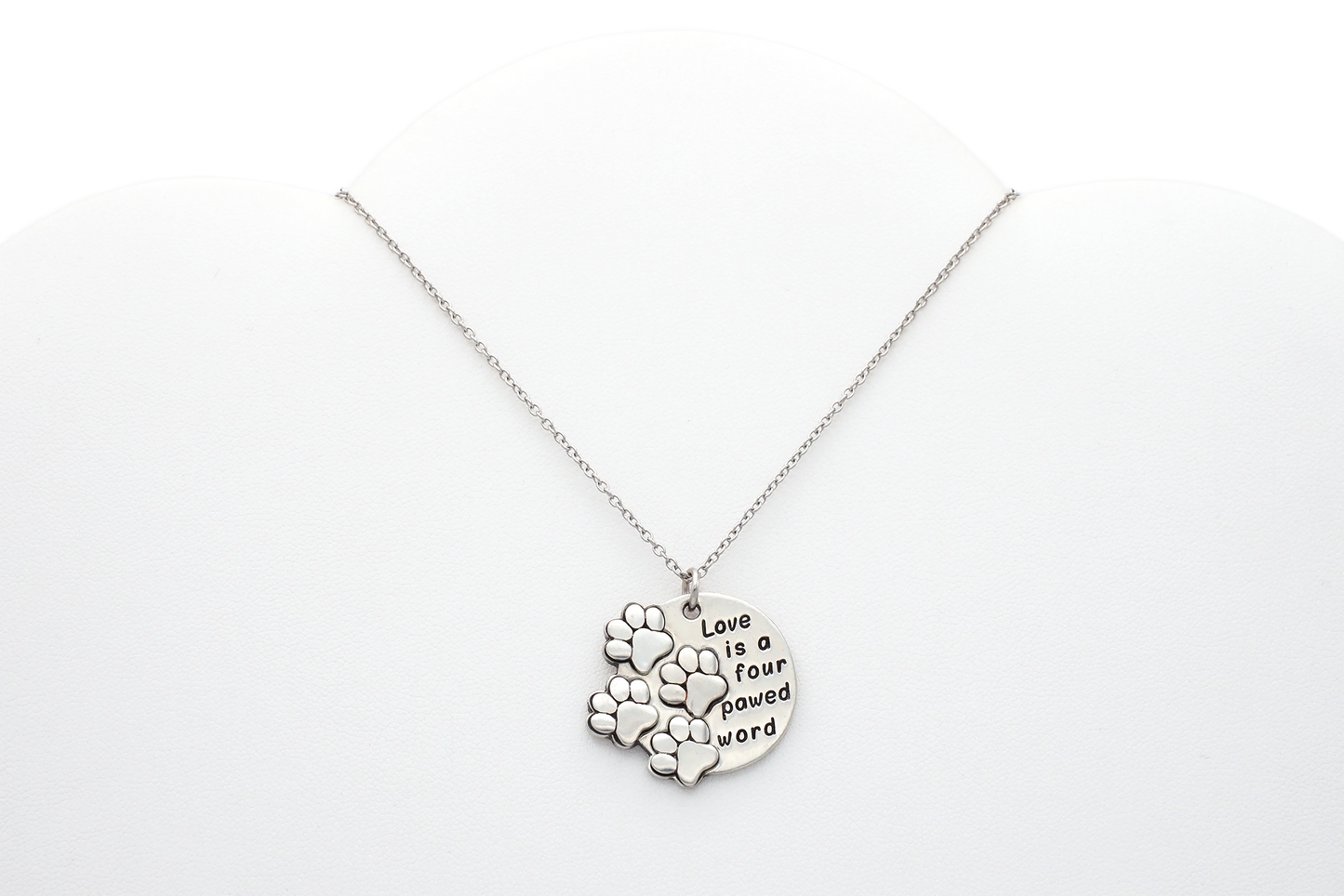 Jaila Pawprints Face Mask Lanyard Necklace with Inspirational Greeting Card