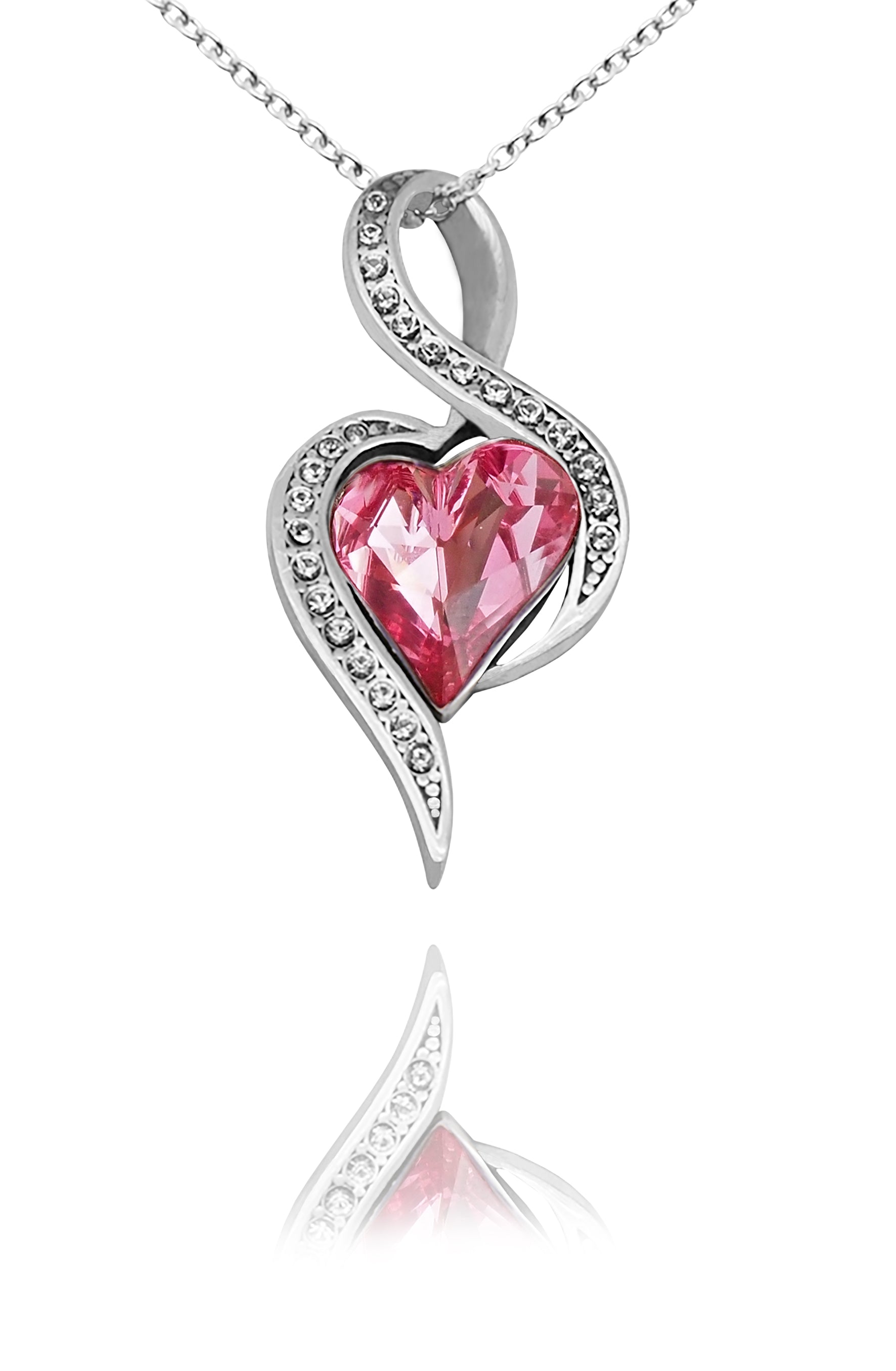 Swarovski Crystal Heart Pendant Necklace Meaningful Jewelry Gift