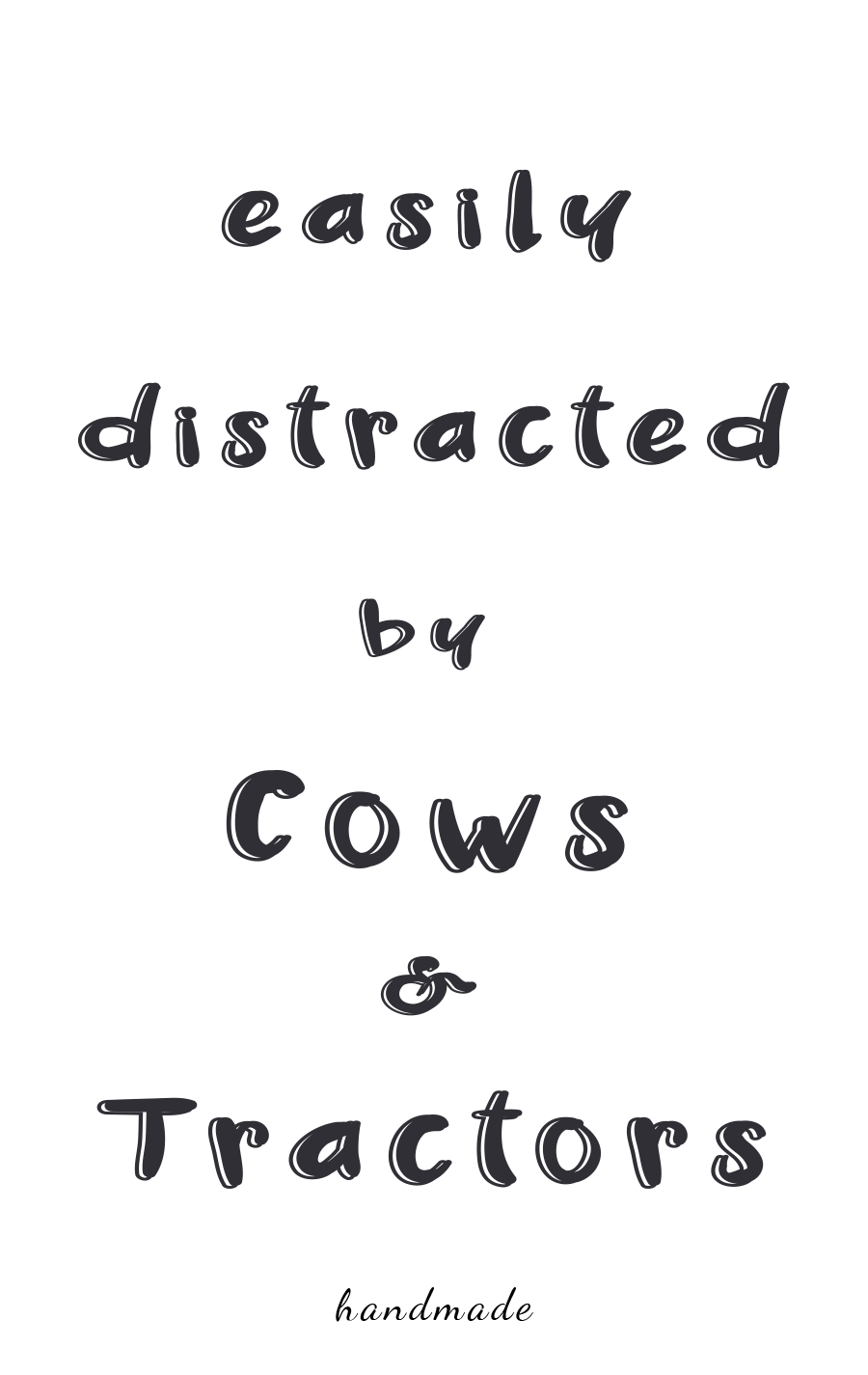 Catherine Wolfe Bruce UFO with Cow and Tractor Hook Earrings with Handmade Inspirational Greeting Card