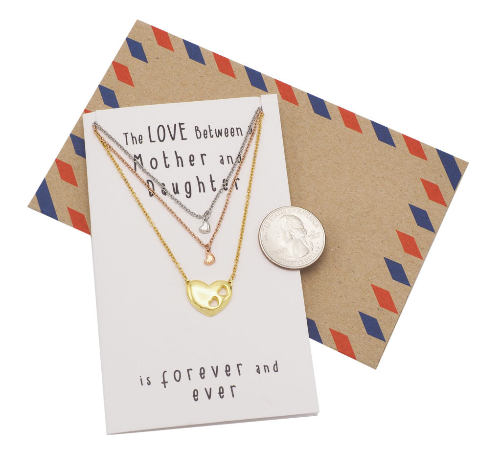 Mother Daughter Jewelry Set (3-pc necklace)