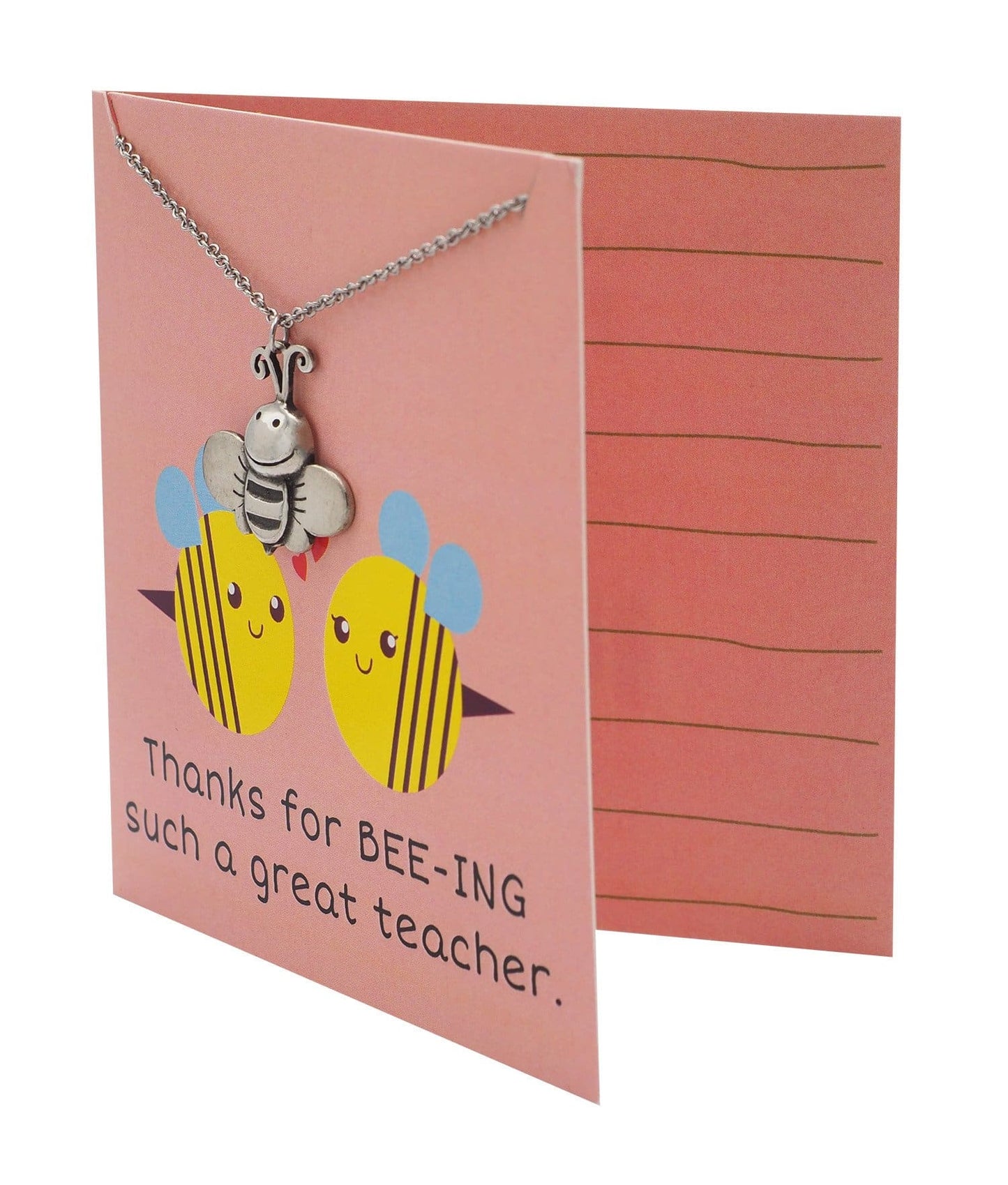 Lauren Teacher Gifts Bee Necklace Thanks for BEE-ING such a Great Teacher!