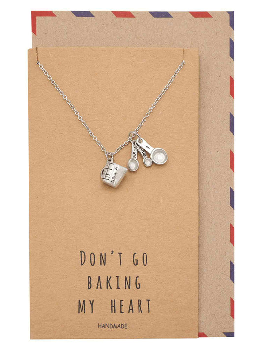 Carmel Gifts for Mom Bakers Kitchen Charm Necklace