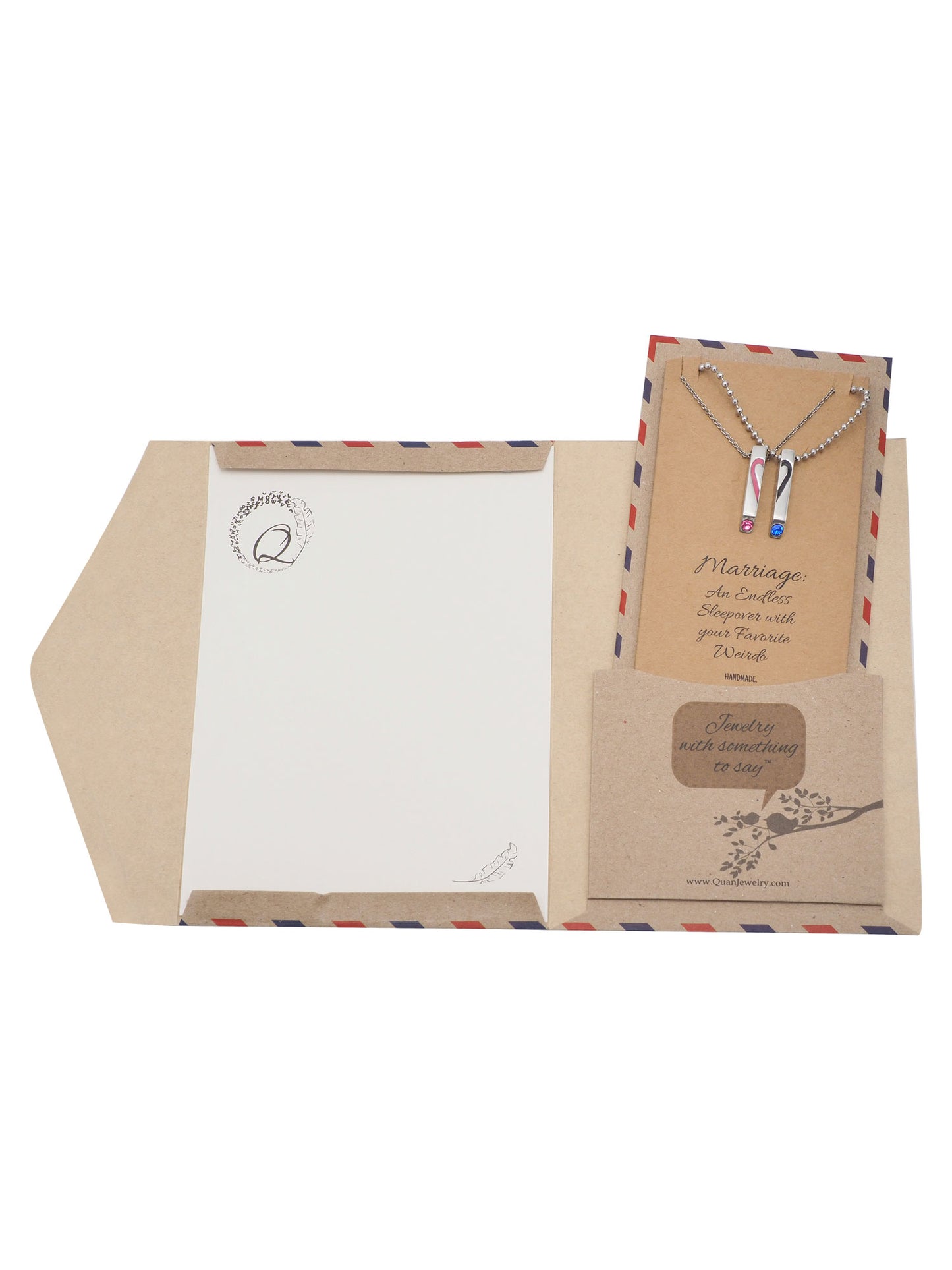 Set of 2 with His Crazy and Her Weirdo Inscription with Greeting Card