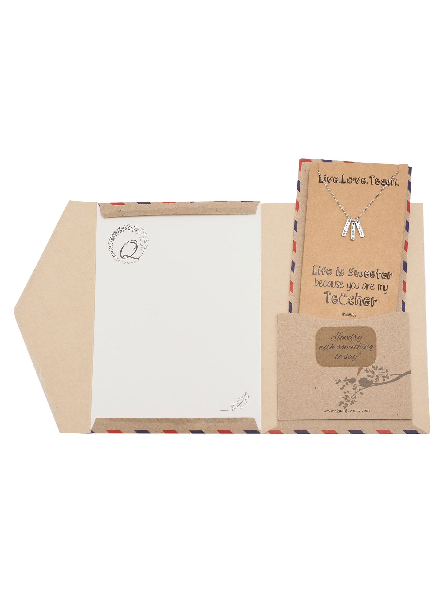 Thank You Teacher Necklace