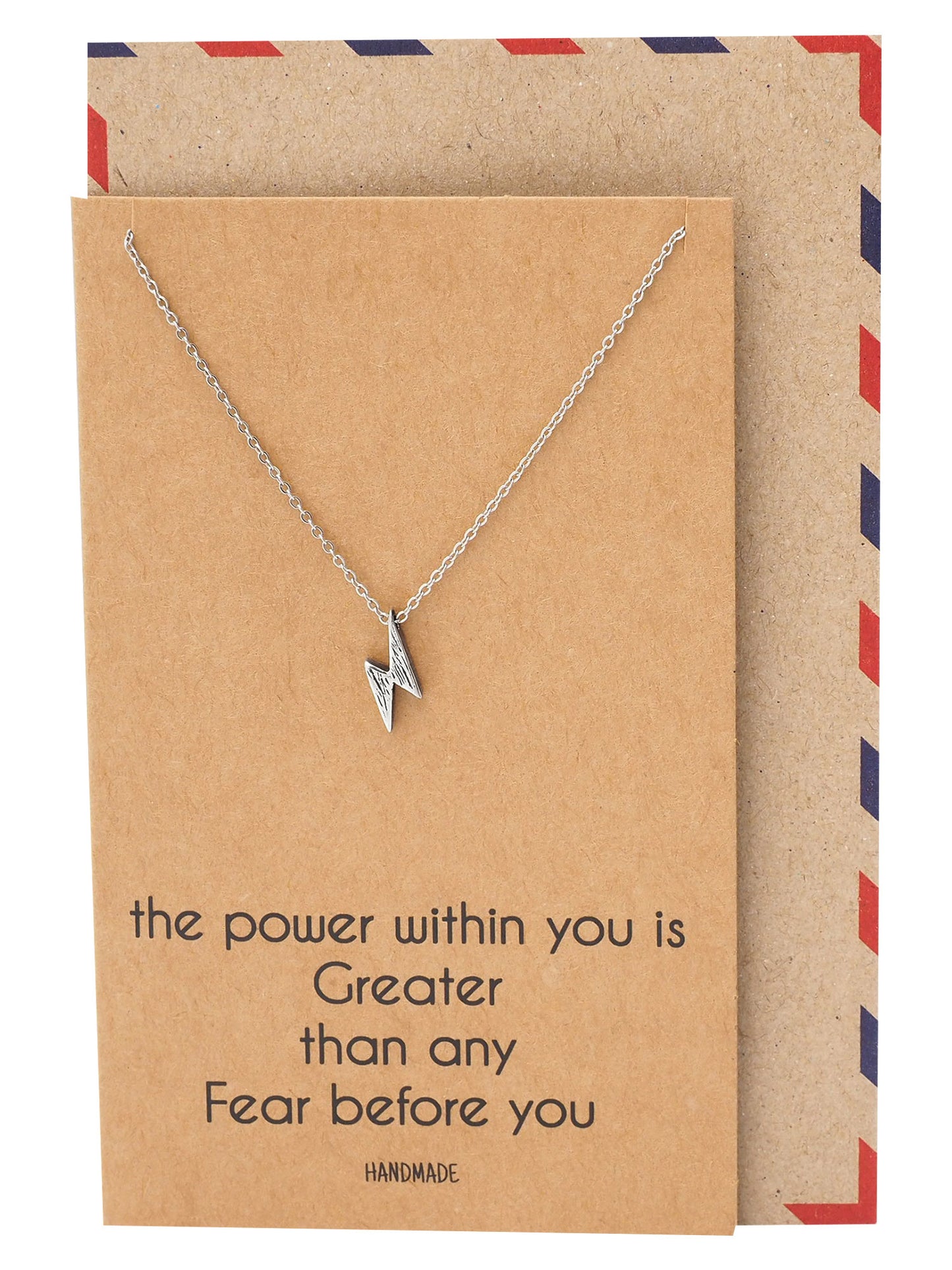Bambi Power Lightning Pendant Necklace