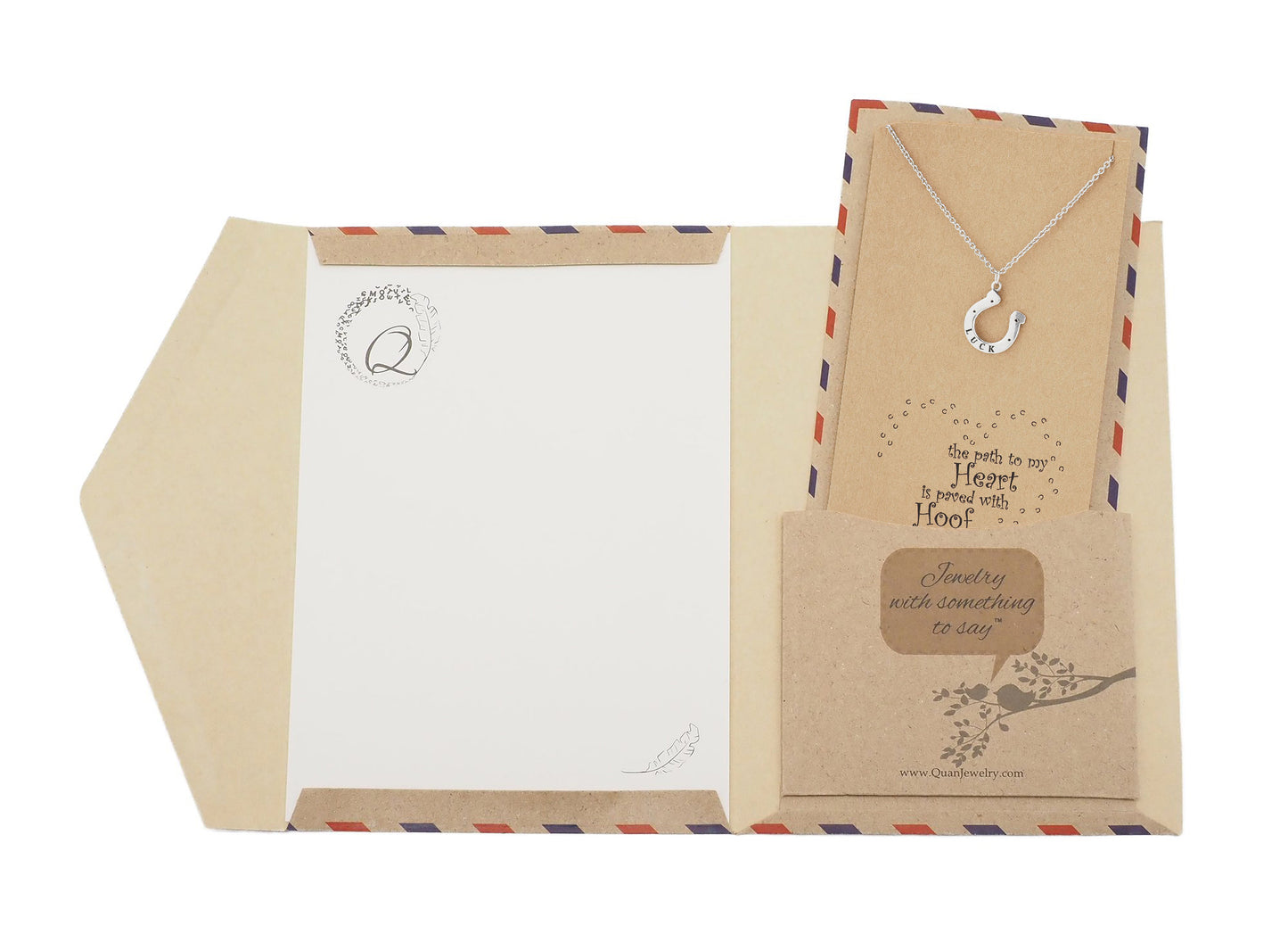 Lacey Lucky Horseshoe Necklace, Gifts for Horse Lovers