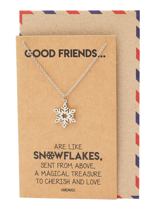 Aprille Snowflakes Charm Necklace