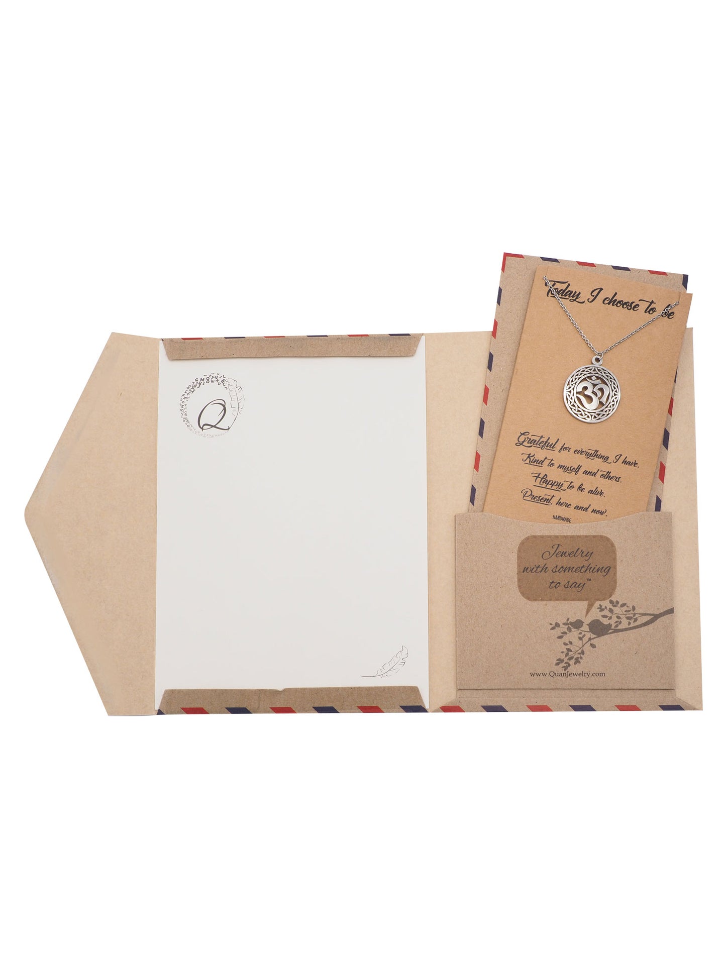 Katrea Om Pendant Yoga Necklace for Women Inspirational Jewelry