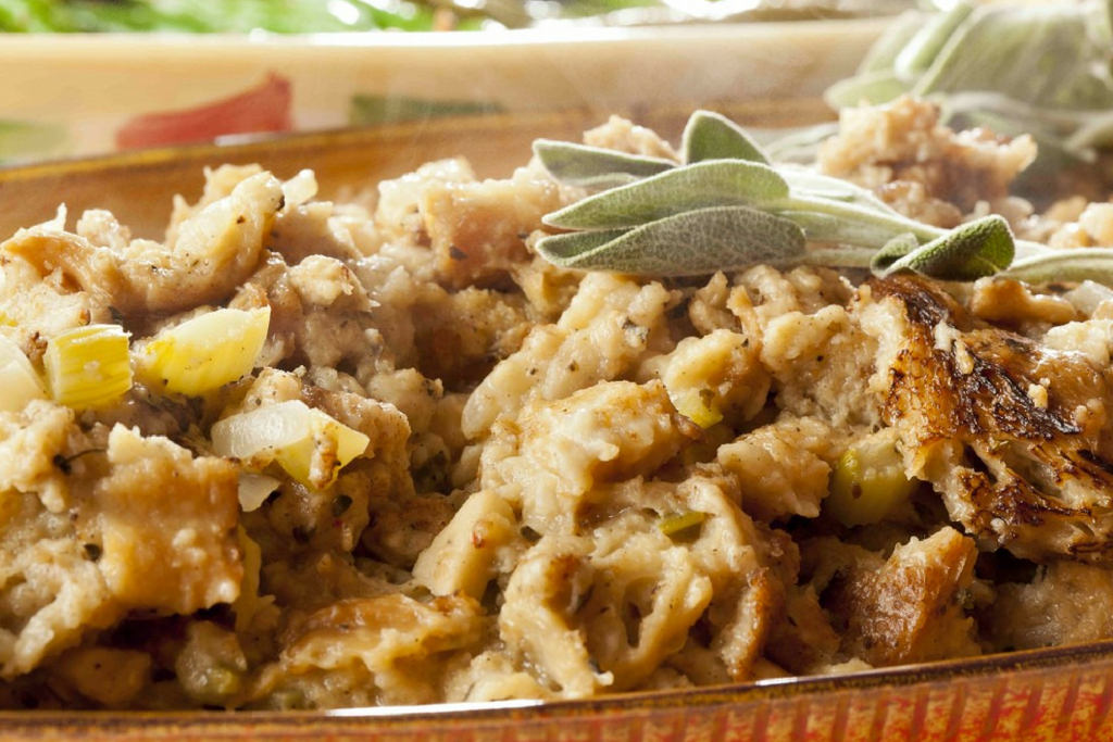 Decadent Pear, Prosciutto & Hazelnut Stuffing