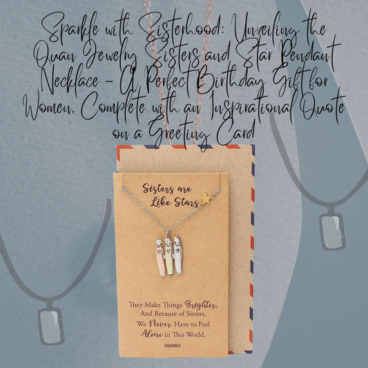 Sisters and Star Pendant Necklace