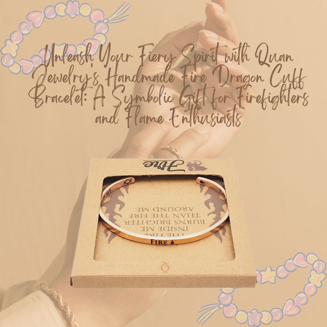 Quan Jewelry's Handmade Fire Dragon Cuff Bracelet