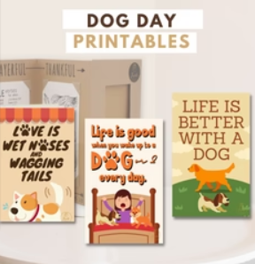 DOG DAY PRINTABLES