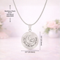 Love You to the Moon and Back Necklace – Moon & Heart Pendant Gift for Her, Romantic Anniversary Gift