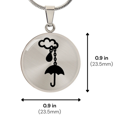 Cloud and Umbrella Necklace – Rainy Day Protection Pendant Gift Symbolizing Love & Support