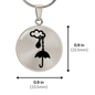 Cloud and Umbrella Necklace – Rainy Day Protection Pendant Gift Symbolizing Love & Support