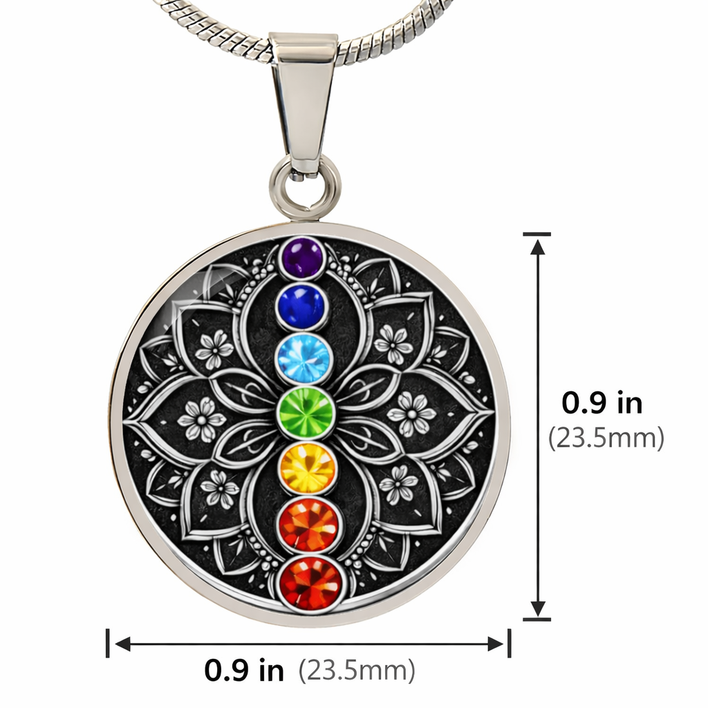 7 Chakra Lotus Necklace – Balance, Energy & Inner Harmony Pendant