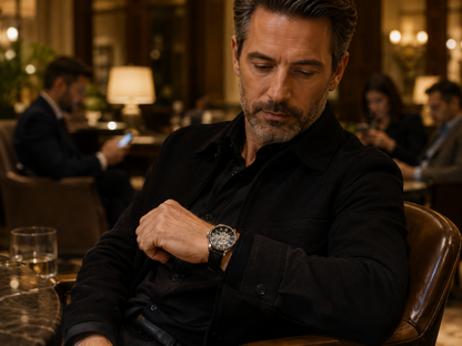 Always Carry an Openwork Watch | Automatic Skeleton Watch for Men by Quinnlyn & Co.