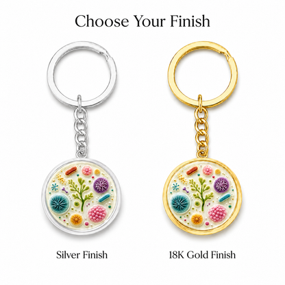 Always Carry a Petri Dish Keychain | Biology Teacher Gift