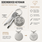 Always Carry a Screwdriver Keychain | Personalized Mini Tool Gift
