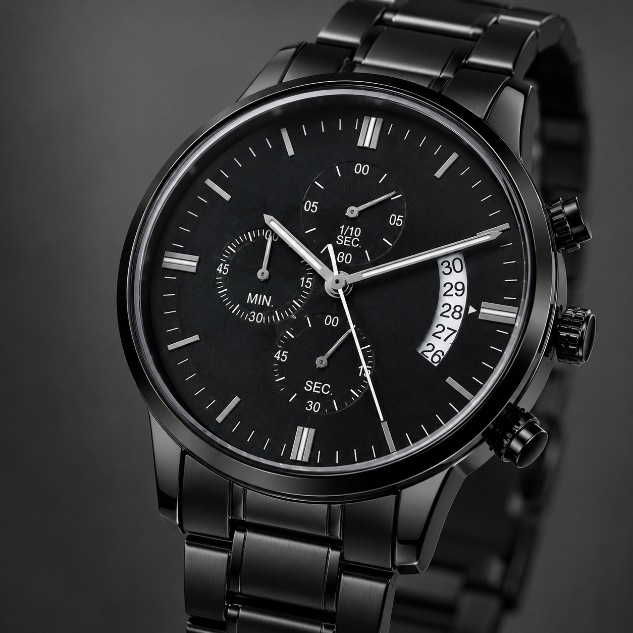 Always Carry a Watch Black Chronograph Watch | Meaningful Gift for Him