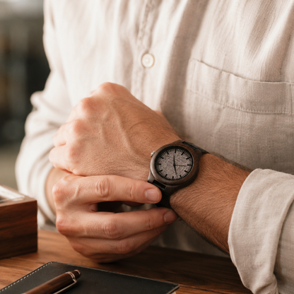 Always Carry a Wooden Watch | 5th Anniversary Gift for Husband