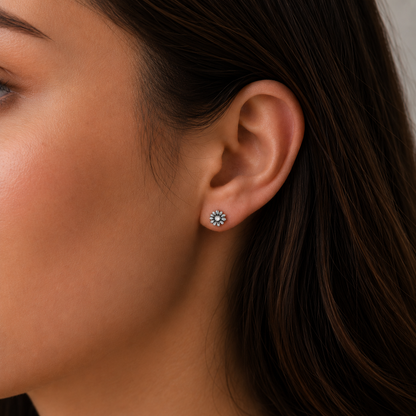 Milan Birthstone Necklaces Collection by Samahdee, Rings, Earrings: Handmade Flower Pendant with Colored Crystal - Gift for Mom, Daughter, BFF, Sister, Granddaughter, Niece