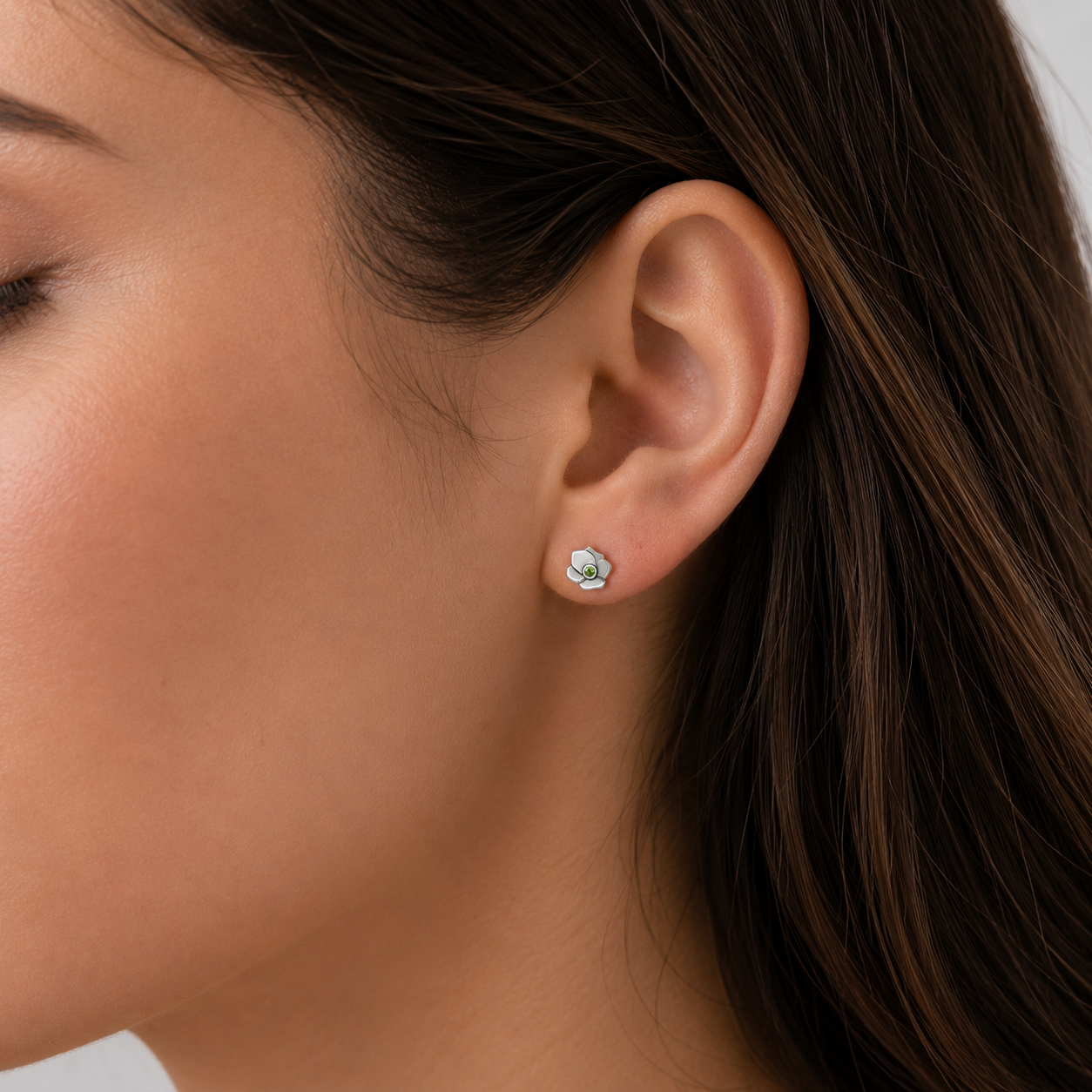 Milan Birthstone Necklaces Collection by Samahdee, Rings, Earrings: Handmade Flower Pendant with Colored Crystal - Gift for Mom, Daughter, BFF, Sister, Granddaughter, Niece