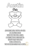 Baby and Kids Name Poems Printables - Austin