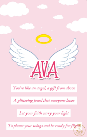 Baby and Kids Name Poems Printables - Ava