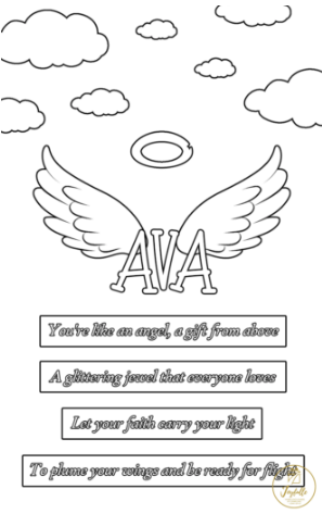 Baby and Kids Name Poems Printables - Ava