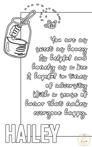 Baby and Kids Name Poems Printables - Hailey - Quotes Jewelry