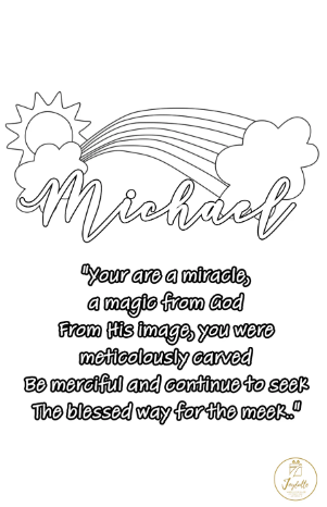 Baby and Kids Name Poems Printables - Michael