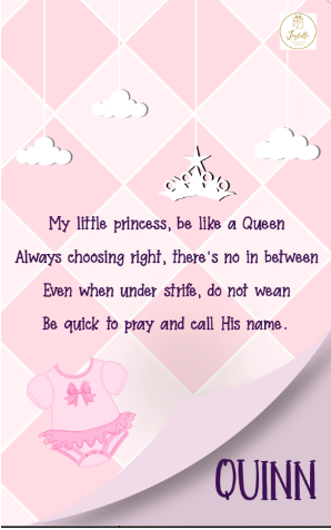 Baby and Kids Name Poems Printables - Quinn