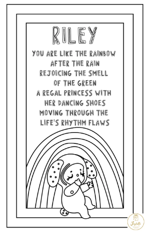 Baby and Kids Name Poems Printables - Riley - Quotes Jewelry