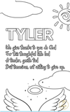 Baby and Kids Name Poems Printables - Tyler