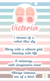 Baby and Kids Name Poems Printables - Victoria