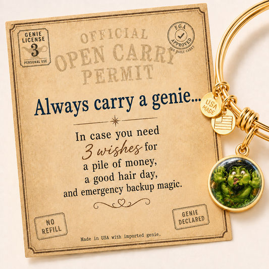 Always Carry a Genie Bracelet | 3 Wishes, Good Hair & Backup Magic