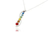 Seralyn Chakra Necklace Crystal Stones in Lotus Flower Infinity for Healing, Energy, Blossom New Beginnings, for Women, Silver Chain, Anti-Tarnish, Gift Ready Packaging, Handmade, USA Company, Samadhi