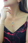 Seralyn Chakra Necklace Crystal Stones in Lotus Flower Infinity for Healing, Energy, Blossom New Beginnings, for Women, Silver Chain, Anti-Tarnish, Gift Ready Packaging, Handmade, USA Company, Samadhi