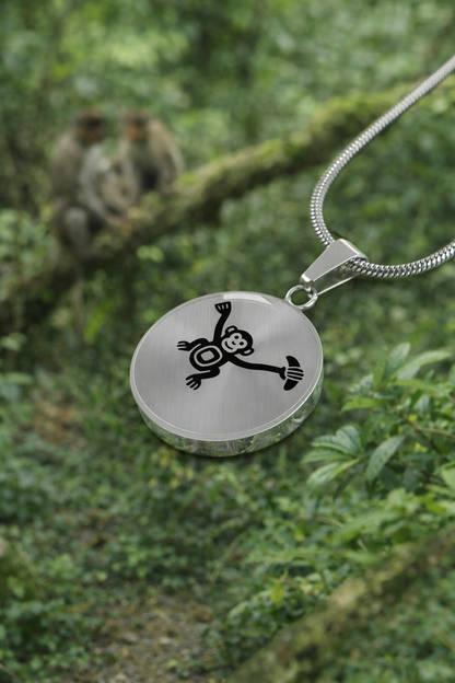 Monkey Necklace Gift – Funny Friendship Pendant