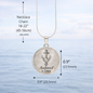 Refuse to Sink Circle Necklace – “Hope Anchors the Soul” Anchor & Heart Christian Pendant