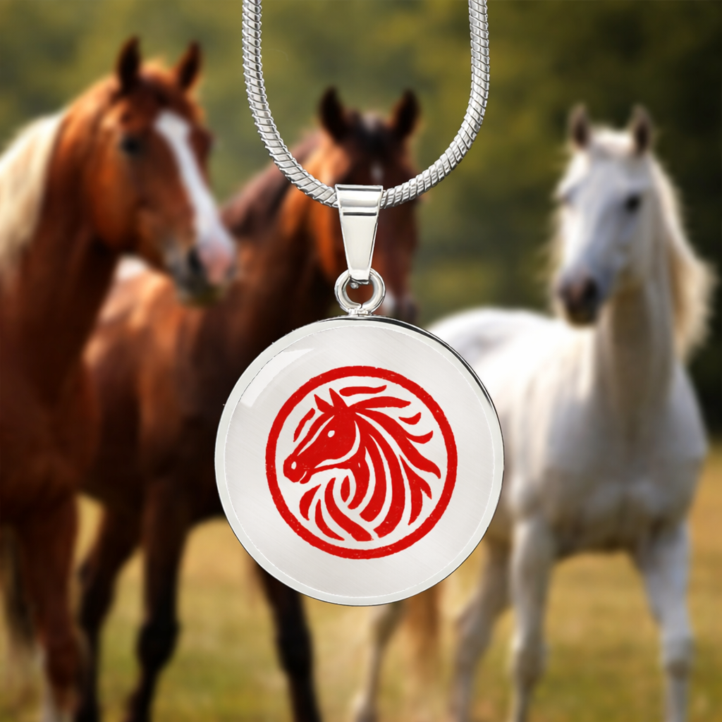 Year of the Horse Necklace for Lunar New Year Strength and Prosperity