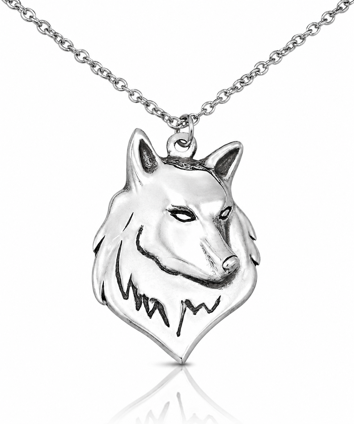 Malen Wolf Necklace for Men and Women, Inspirational Jewelry