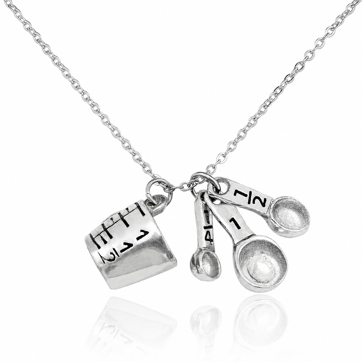 Carmel Gifts for Mom Bakers Kitchen Charm Necklace Funny Greeting Card