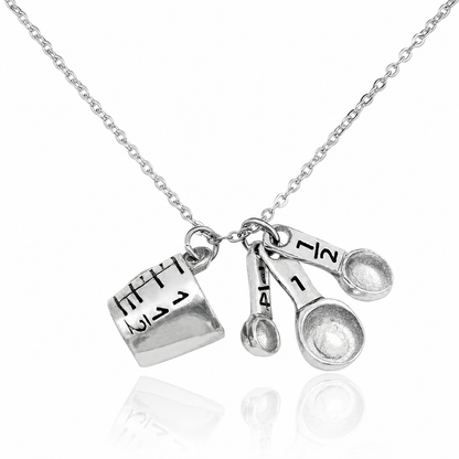 Carmel Gifts for Mom Bakers Kitchen Charm Necklace Funny Greeting Card